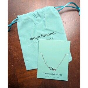 Maya Brenner Designs “Love” Bracelet NEW 6-7" Silver Tones Gift Marriage Valenti